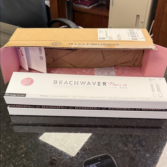 The Beachwaver Co. Other - The Beachwaver Co. Pro 1.25 Curling Iron - White and Pink